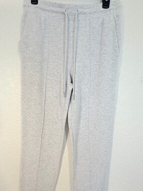Light Gray Men’s Pull-On Jogger Pants Size M Drawstring Waist
